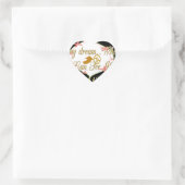 Ik hou van mijn geld in mijn dromen waar ik kan. hart sticker (Tas)