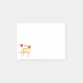 Ik hou van mijn gele lab post-it® notes (Voorkant)