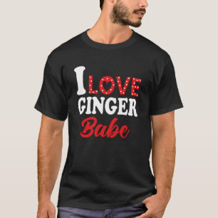 Ik hou van mijn gemberbaby Redhead T-shirt