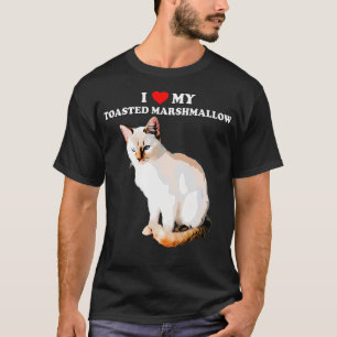 Ik hou van mijn getoste Marshmallow Flame Point Si T-shirt