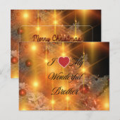 Ik hou van mijn geweldige broer briefkaart (Voorkant / Achterkant)