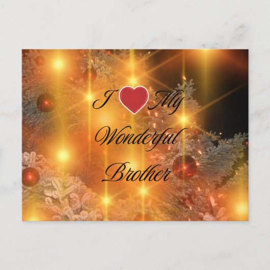 Ik hou van mijn geweldige broer briefkaart (Voorkant)