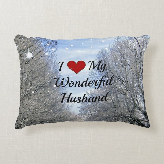 Ik hou van mijn geweldige echtgenoot accent kussen (Voorkant)