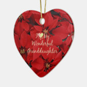 Ik hou van mijn geweldige kleindochter, Kerstmis Keramisch Ornament (Links)