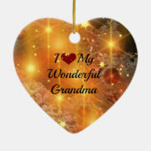 Ik hou van mijn geweldige oma, keramisch ornament (Achterkant)