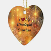 Ik hou van mijn geweldige oma, keramisch ornament (Links)