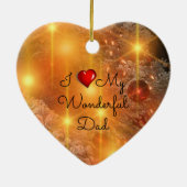 Ik hou van mijn geweldige vader keramisch ornament (Achterkant)