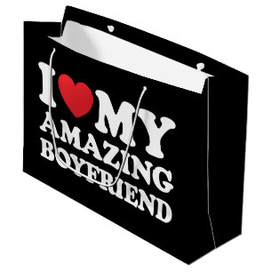Ik hou van mijn geweldige vriend in mijn hart mijn groot cadeauzakje