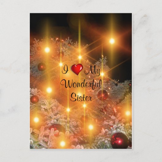 Ik hou van mijn geweldige zuster briefkaart (Voorkant)