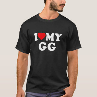 Ik hou van mijn GG Hart Familie Oma T-shirt