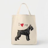 Ik hou van mijn Giant Schnauzer Tote Bag (Voorkant)