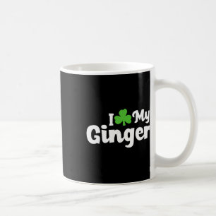 Ik hou van mijn Ginger Redhead Shamrock St Patrick Koffiemok