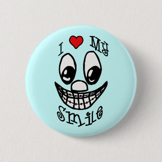 Ik hou van mijn glimlach ronde button 5,7 cm