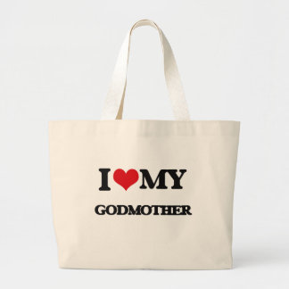 Ik hou van mijn godmoeder grote tote bag