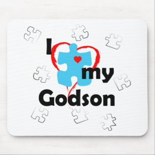 Ik hou van mijn Godson - Autisme Muismat