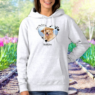 Ik hou van mijn Golden Retriever Dog Heart Pet Fot Hoodie