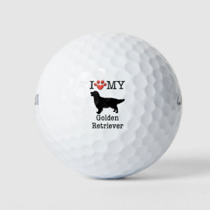 Ik hou van mijn Golden Retriever Golfballen