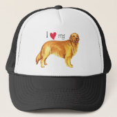 Ik hou van mijn Golden Retriever Trucker Pet (Voorkant)
