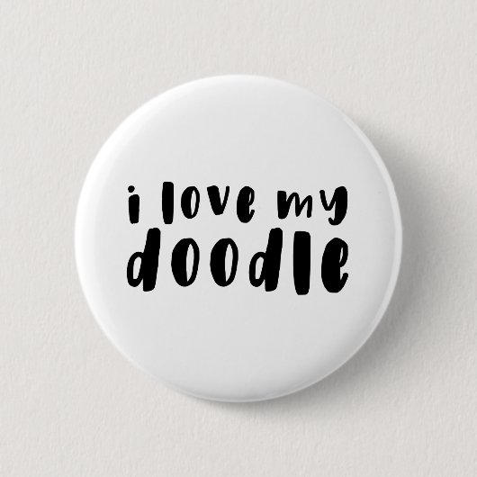 Ik hou van mijn Goldendoodle Button (Voorkant)