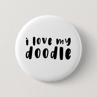 Ik hou van mijn Goldendoodle Button