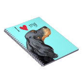Ik hou van mijn Gordon Setter Notitieboek (Rechterzijde)