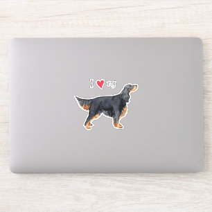 Ik hou van mijn Gordon Setter Vinyl Sticker