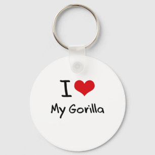 Ik hou van mijn Gorilla Sleutelhanger