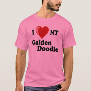 Ik hou van mijn gouden hond t-shirt