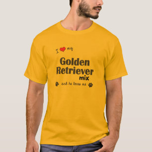 Ik hou van mijn goudkoorts Mix (mannelijke hond) T-shirt
