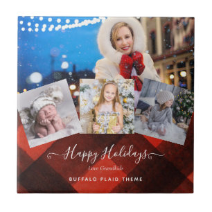 Ik hou van mijn GRANDMA - FOTO COLLAGE Grandparent Tegeltje