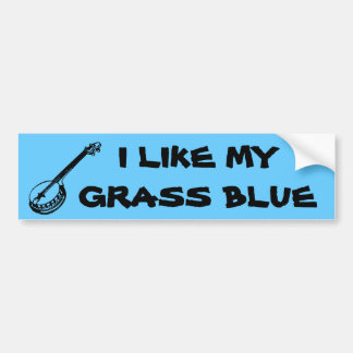 Ik hou van mijn grasblauw bumpersticker