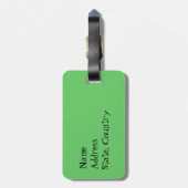 Ik hou van mijn grens bagagelabel (Achterkant verticaal)