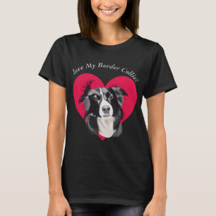 Ik hou van mijn grens Collie 2 T-shirt