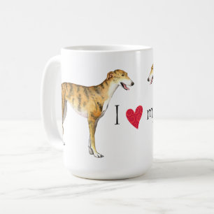 Ik hou van mijn Greyhound Coffee Mok