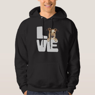 Ik hou van mijn Greyhound-hond Hoodie