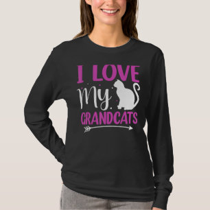 Ik hou van mijn grootkatachat, opa Grandma Grandpa T-shirt