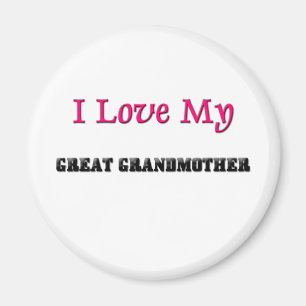 Ik hou van mijn grootmoeder magneet