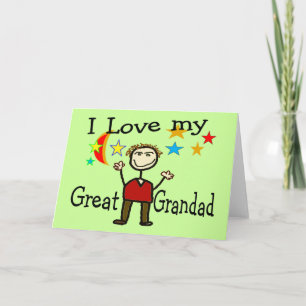 Ik hou van mijn grote grootvader kaart