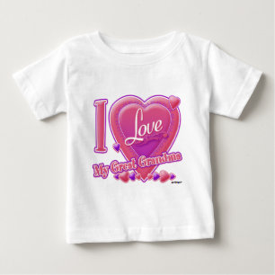 Ik hou van mijn grote oma roze/paars - hart