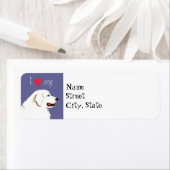 Ik hou van mijn Grote Pyreneeën Etiket (Insitu)