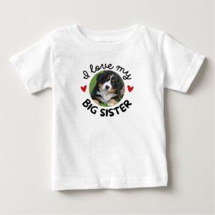 "Ik hou van mijn grote zus" met aangepaste hondenf