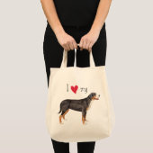 Ik hou van mijn grote Zwitserse berghond Tote Bag (Voorkant (product))