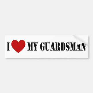 Ik hou van mijn Guardsman Bumpersticker