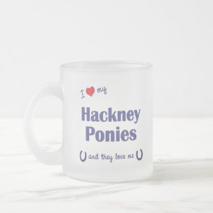 Ik hou van mijn hackney ponies (Multiple Ponies) Matglas Koffiemok