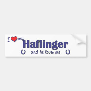 Ik hou van mijn haklinger (mannelijk paard) bumpersticker