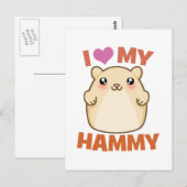Ik hou van mijn Hammy Briefkaart (Voorkant / Achterkant)