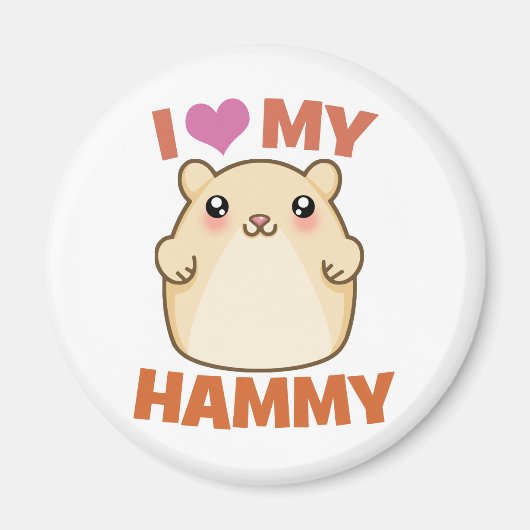 Ik hou van mijn Hammy Magneet (Voorkant)