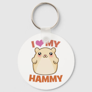 Ik hou van mijn Hammy Sleutelhanger