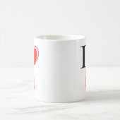 Ik hou van mijn hart koffiemok (Center)