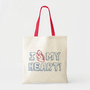 Ik hou van mijn hart tote bag